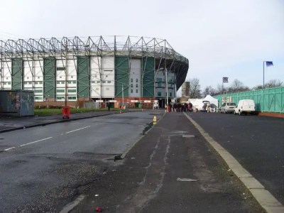Celtic Park from Janefield Street