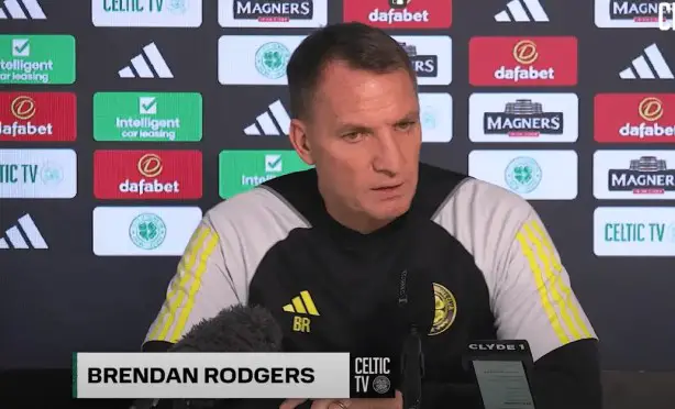 ‘Tell you something’ – Celtic fans have a simple message for Brendan Rodgers after his latest press conference