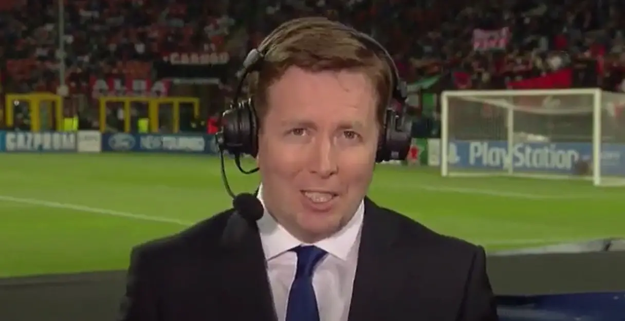David Tanner on commentary duty for Celtic in the Champions League